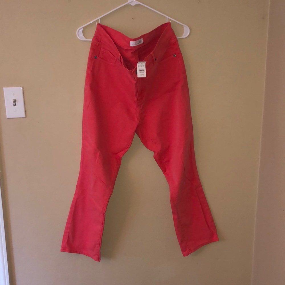 Loft Coral Crop Jeans